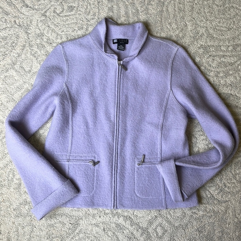 Woman’s Wool Mauve Sweater Size Medium Petite